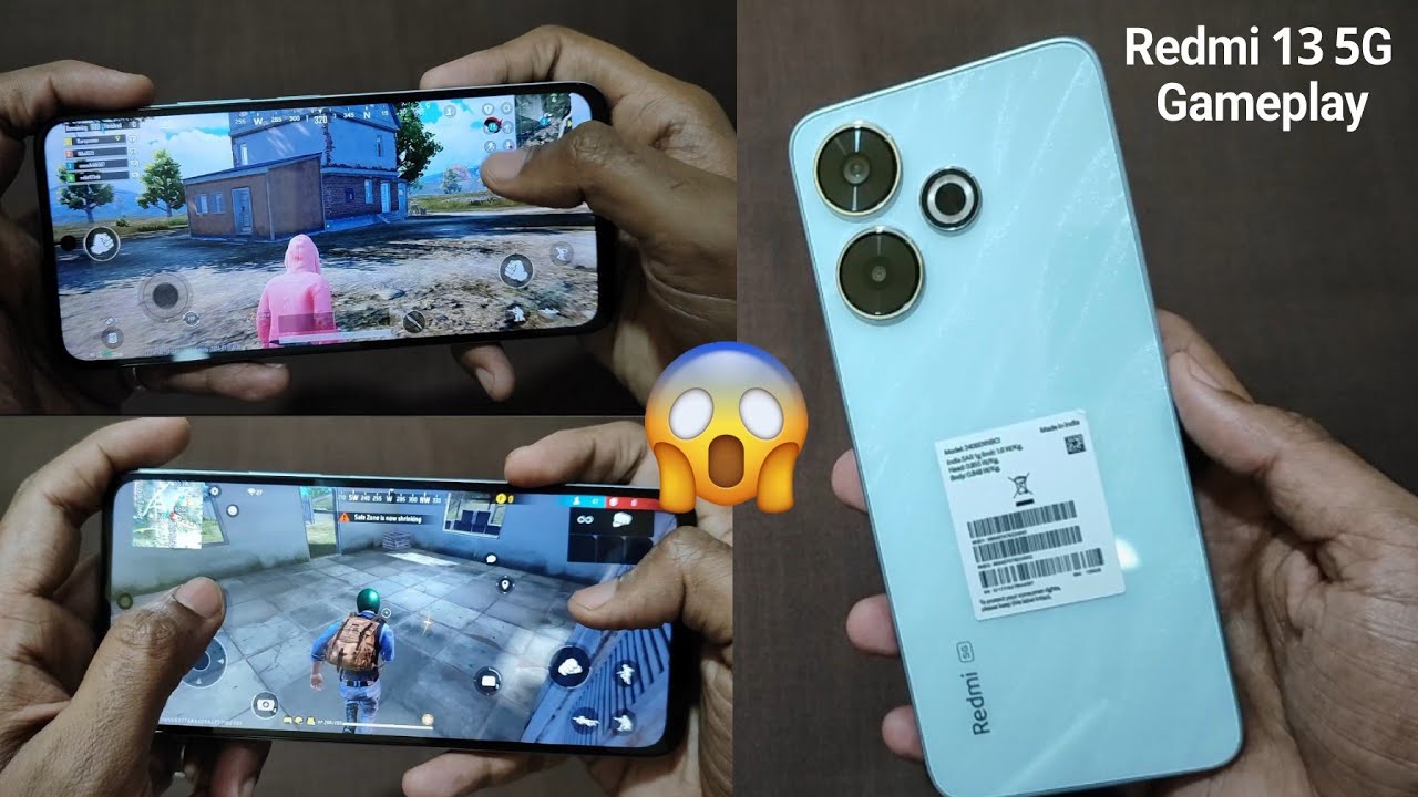 Redmi 13 5G Free Fire Test & BGMI Test || Redmi 13 5G Gaming Test & Gameplay
