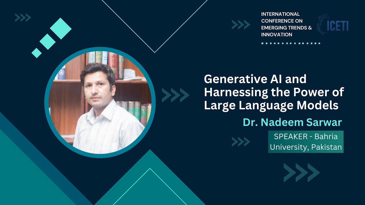 Generating Ai and harnessing the power of large language models By Nadeem Sarwar