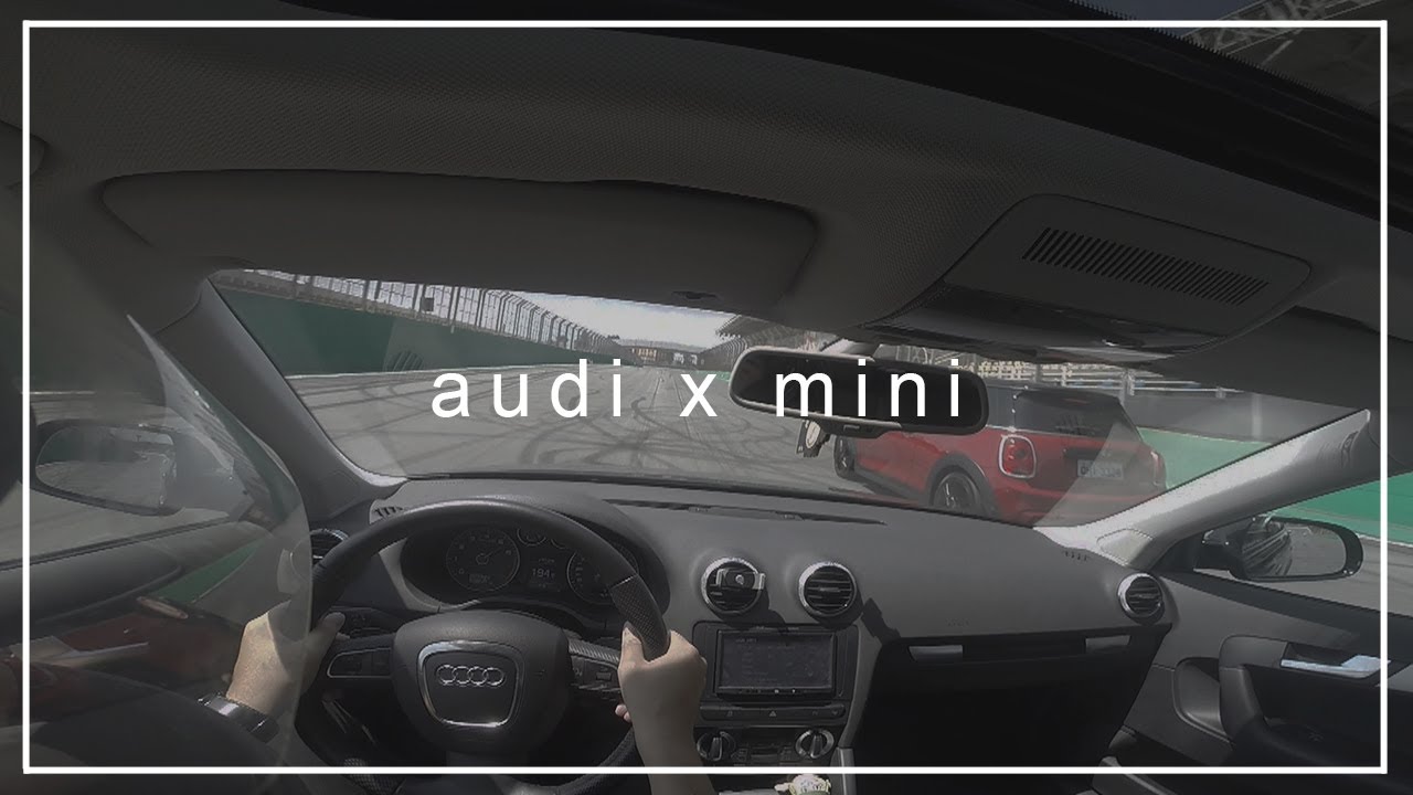 AUDI A3 SPORTBACK x MINI COOPER S no Aut&oacute;dromo de Interlagos! #shorts