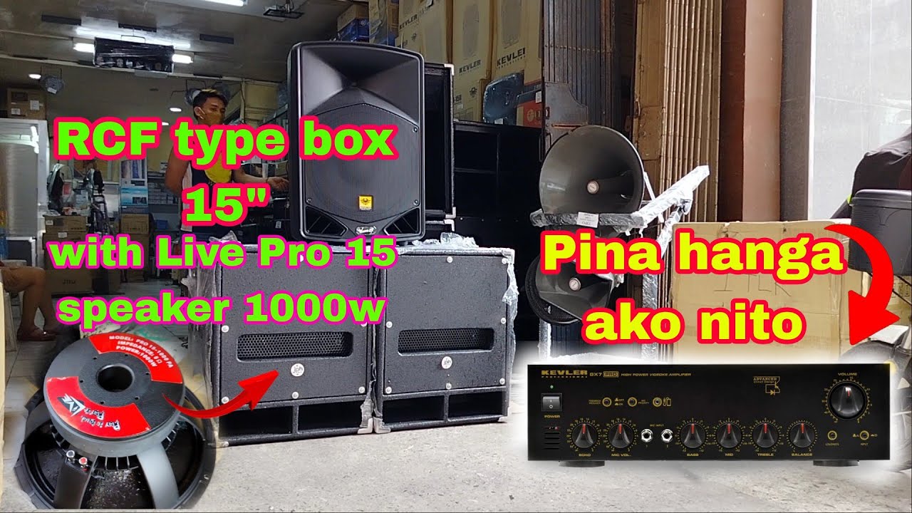 Pina hanga ako ni Kevler GX-7 pro amplifier dala nya Live Pro 15 1000 watts