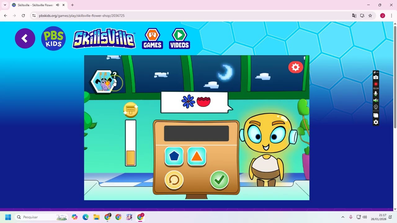 Skillsville Flower Shop (PBS Kids Games) (Julinha Kawaii Games)
