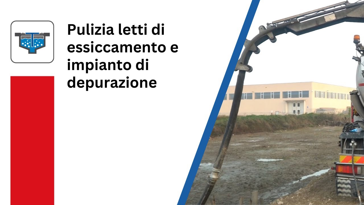 Pulizia letti di essiccamento e impianto di depurazione