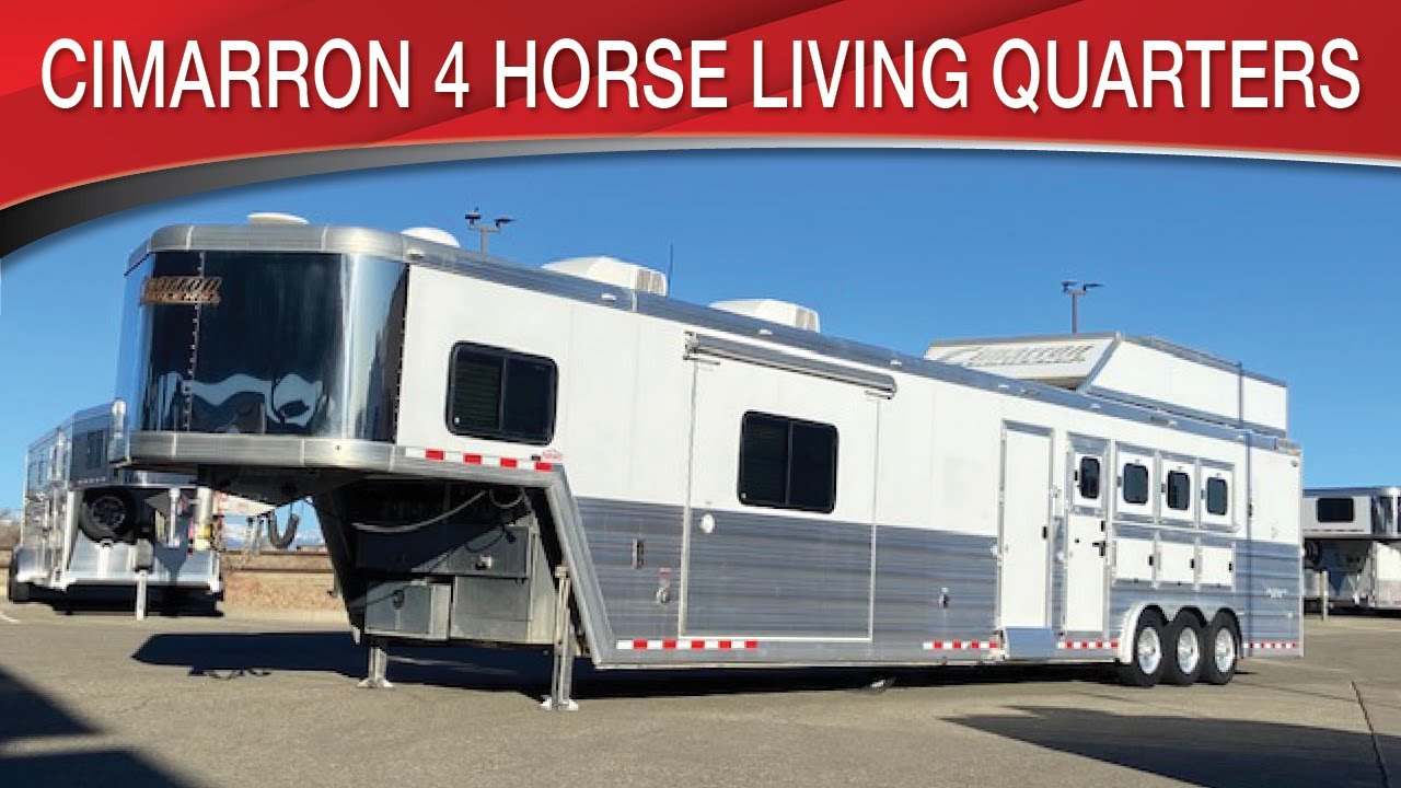 Cimarron 4 Horse Gooseneck Living Quarters