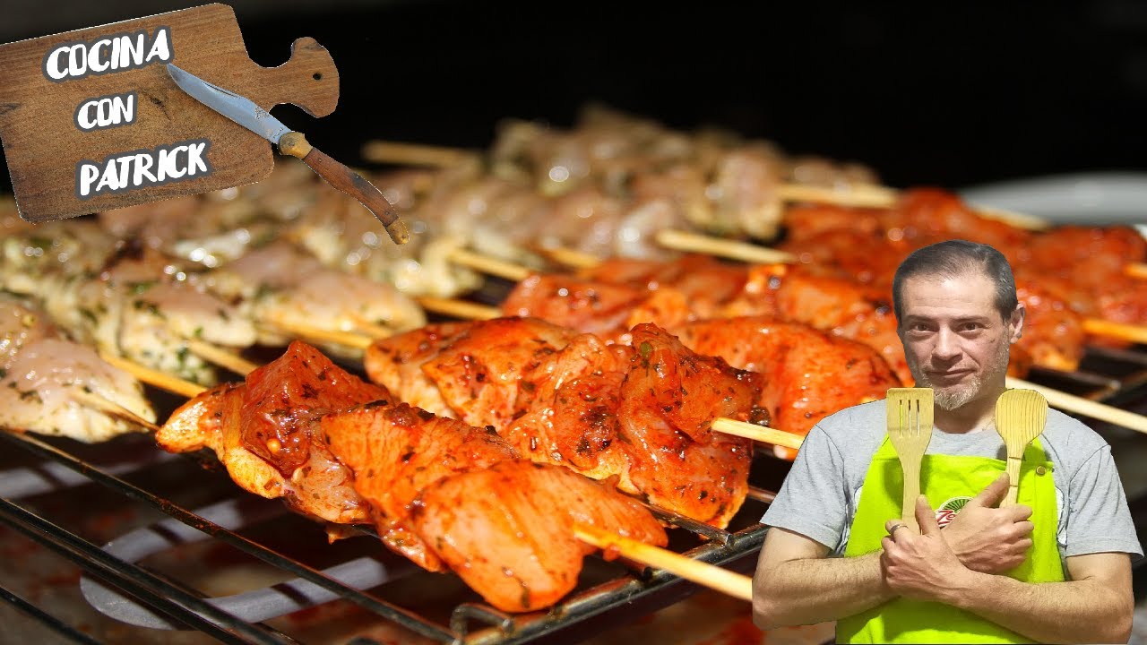 BROCHETAS de pollo