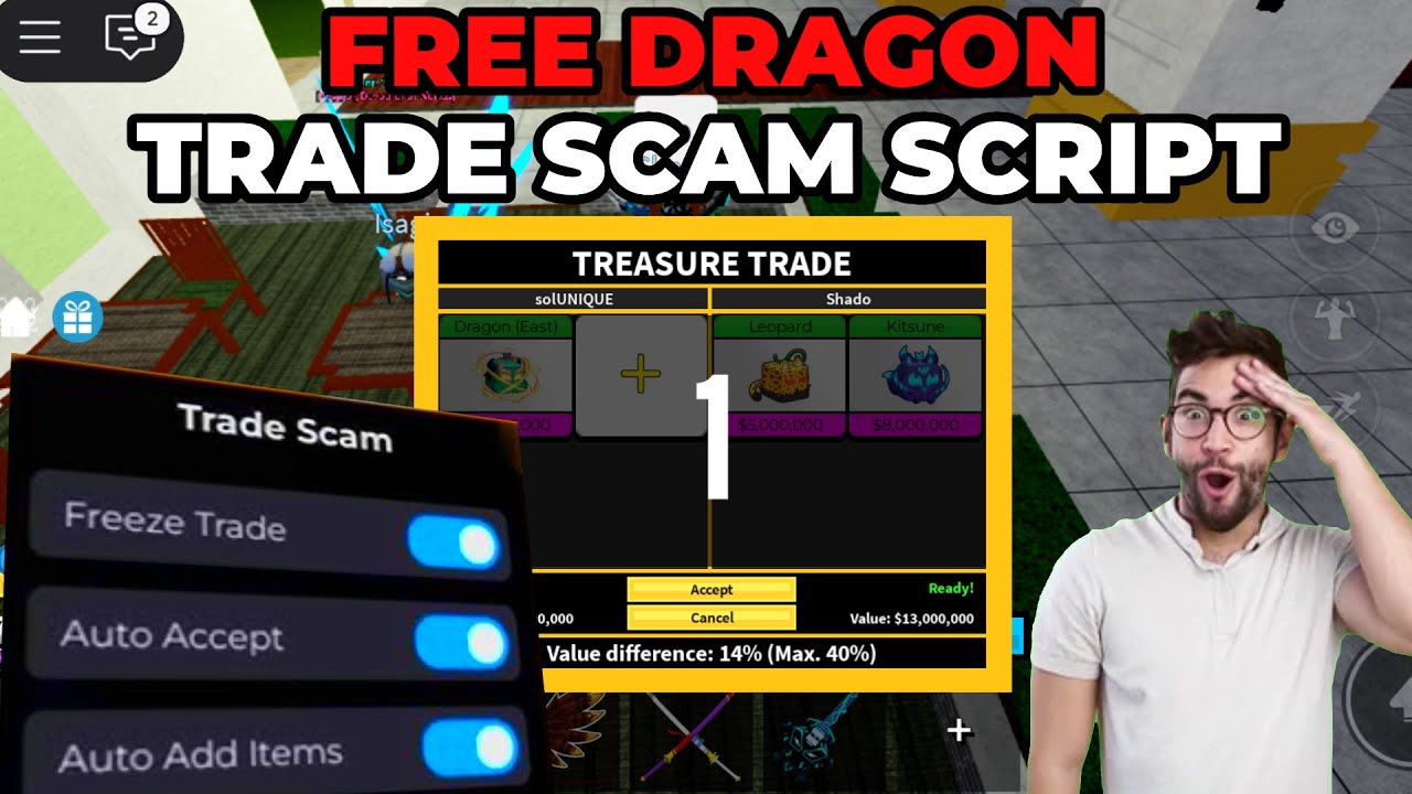 [🌀 NEW] Blox Fruits Trade Scam Script | Auto Trade + Fast Accept | iOS & Android Compatible