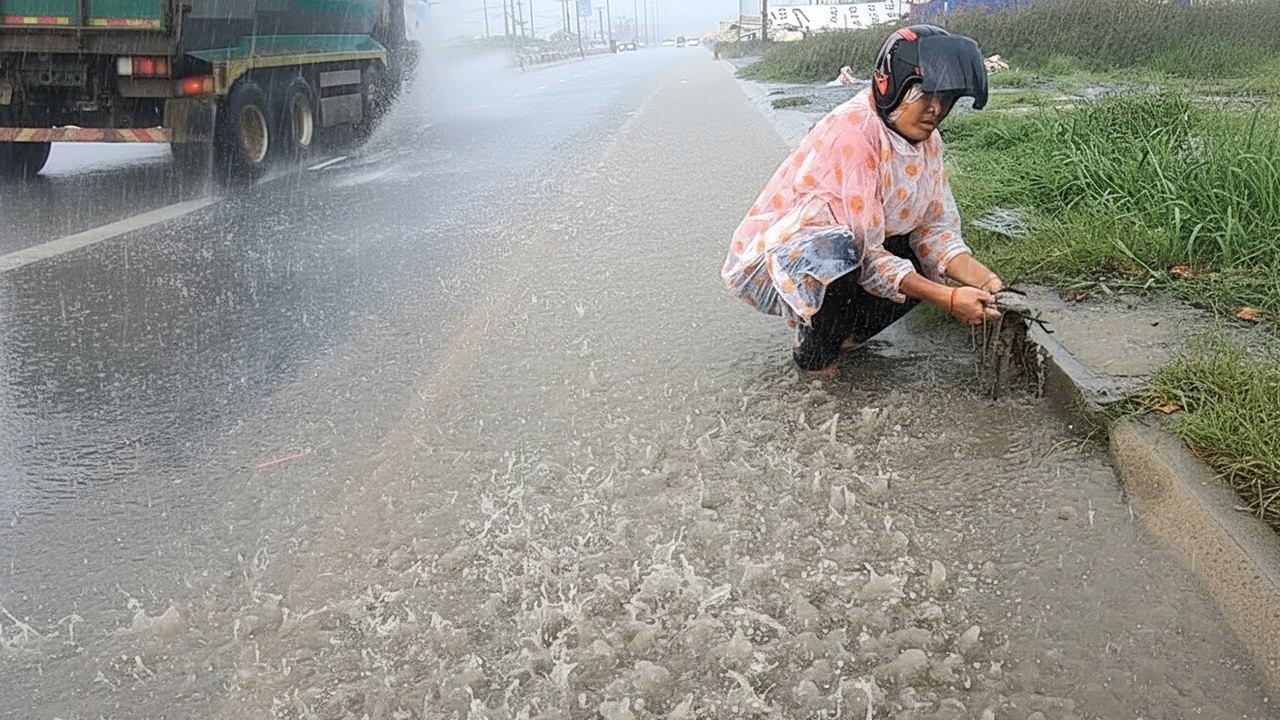 Mission In City Unclogged Culvert For Drain
