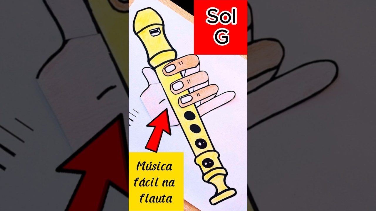 APRENDA M&Uacute;SICA F&Aacute;CIL NA FLAUTA - HAVIA UM PASTORZINHO