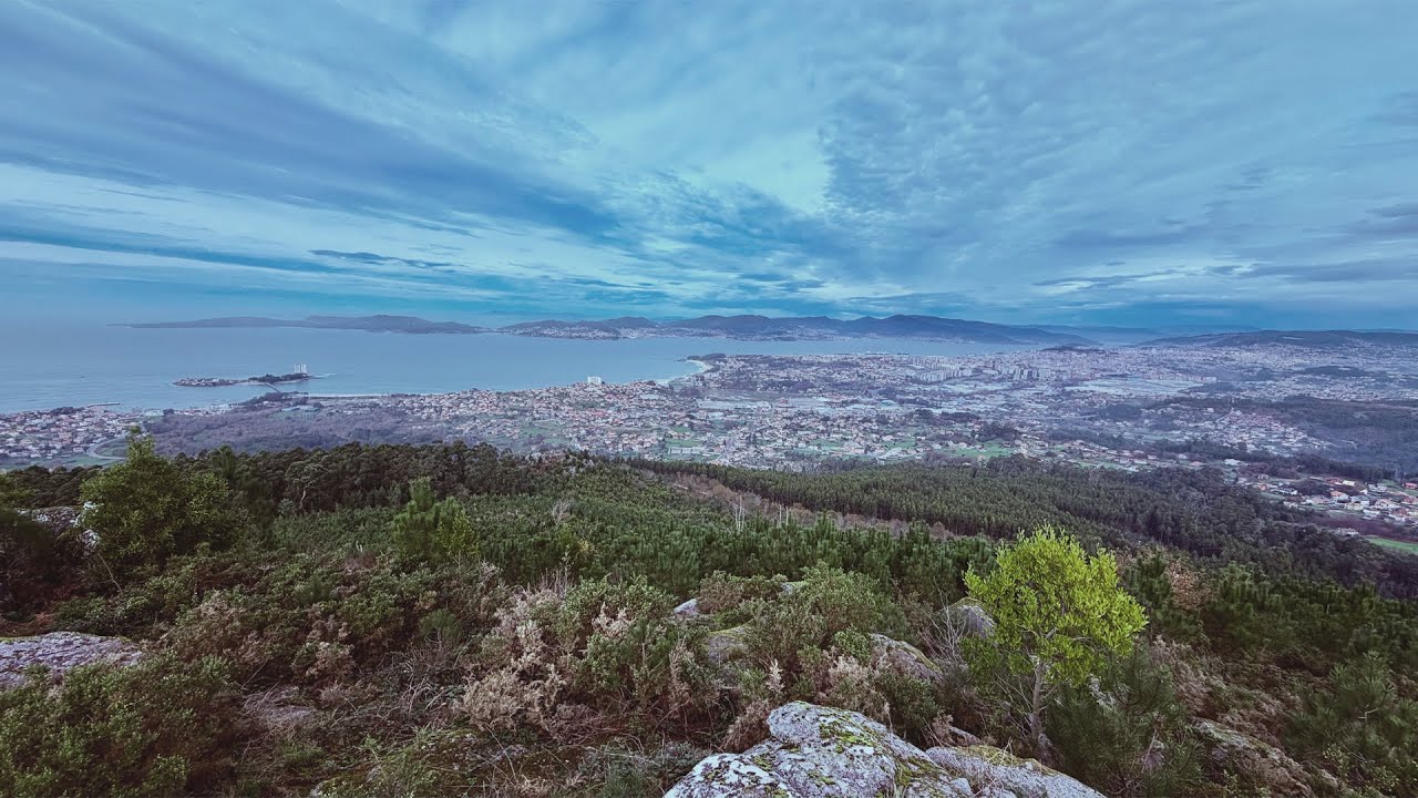 20 minutos de musica relajante con imagenes panorámicas de Vigo y el monte gallego