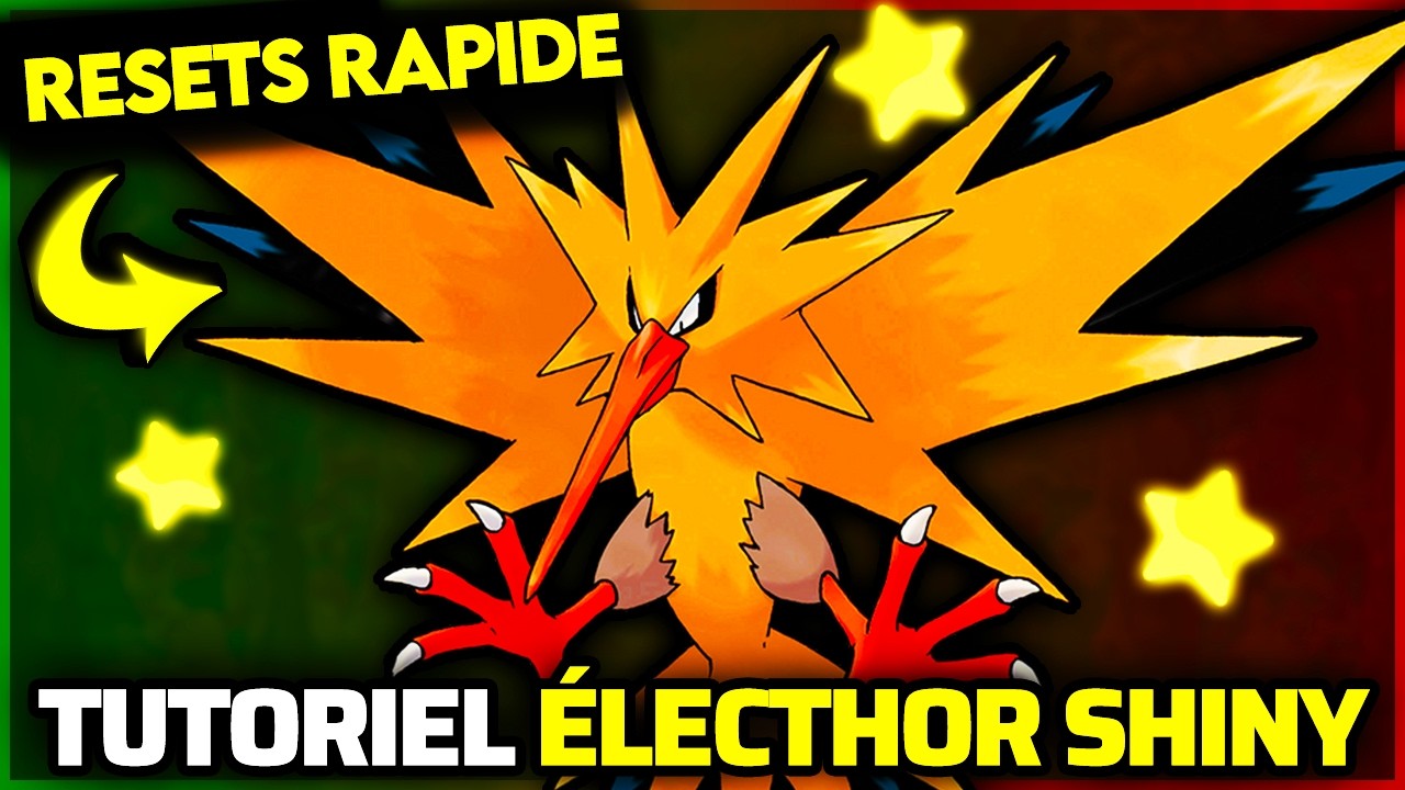 ✨ TUTORIEL ÉLECTHOR SHINY FACILEMENT SUR POKÉMON VERT FEUILLE ET ROUGE FEU !! (LÉGENDAIRE SHINY) ✨