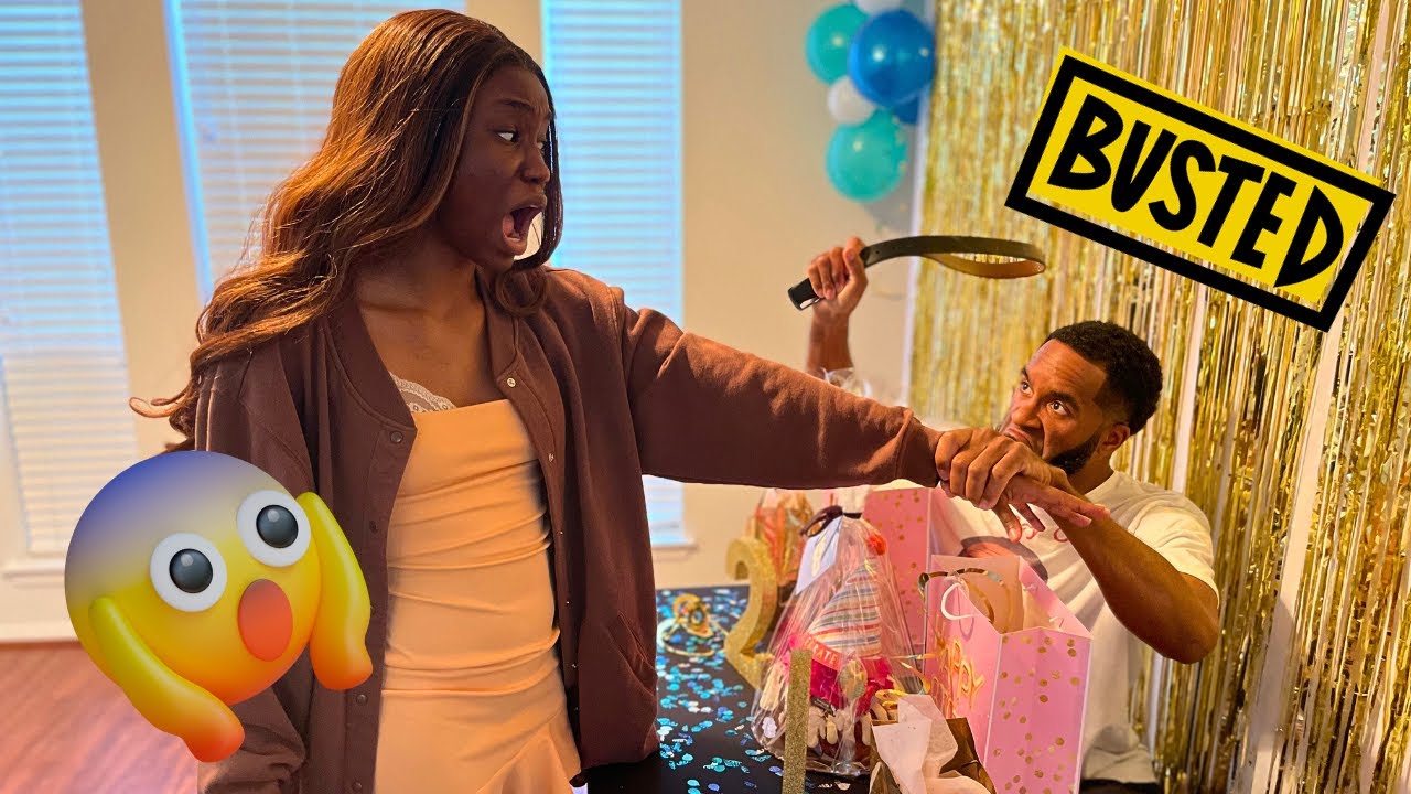 When your oldest daughter tries to sneak and look inside her birthday gifts