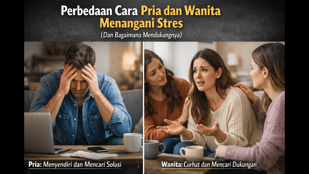 Perbedaan Cara Pria dan Wanita Menangani Stres (Dan Bagaimana Mendukungnya)
