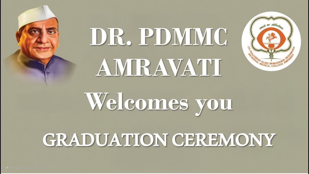 🛑 LIVE | DR. PDMMC AMRAVATI GRADUATION CEREMONY 🎓