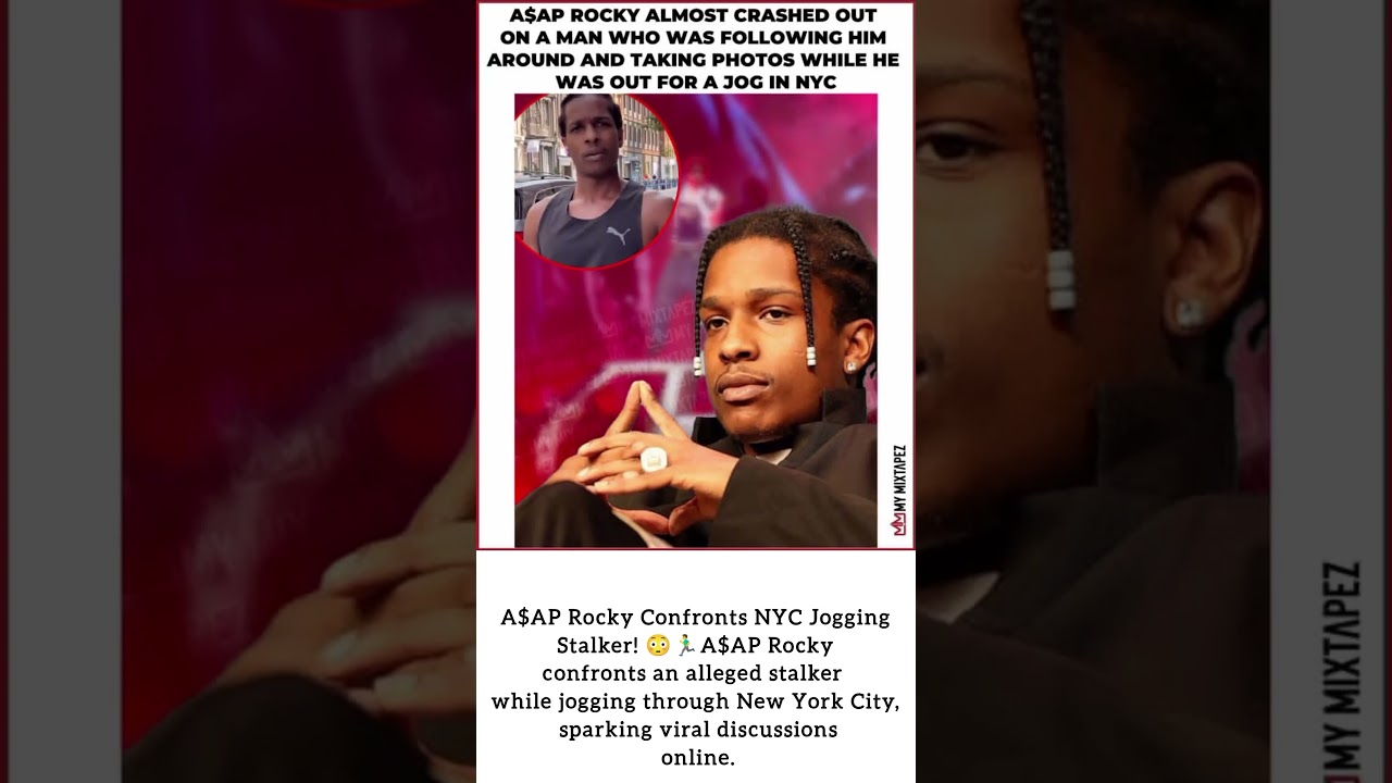 Caught on Camera: A$AP Rocky Confronts Alleged Stalker Mid-Run in NYC! 🏃&zwj;♂️💥 #trending #viral