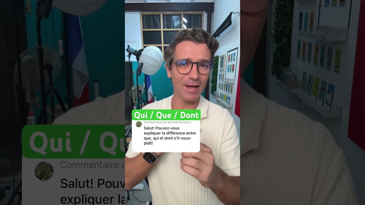 🇫🇷 Qui / Que / Dont 🧐⁉️