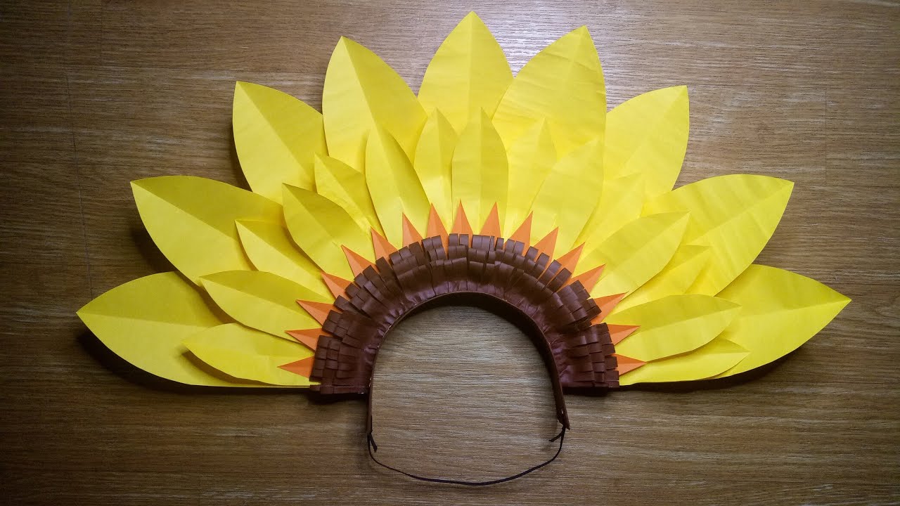 DIY FLOWER HEADDRESS SUNFLOWER FESTIVAL HEADPIECE