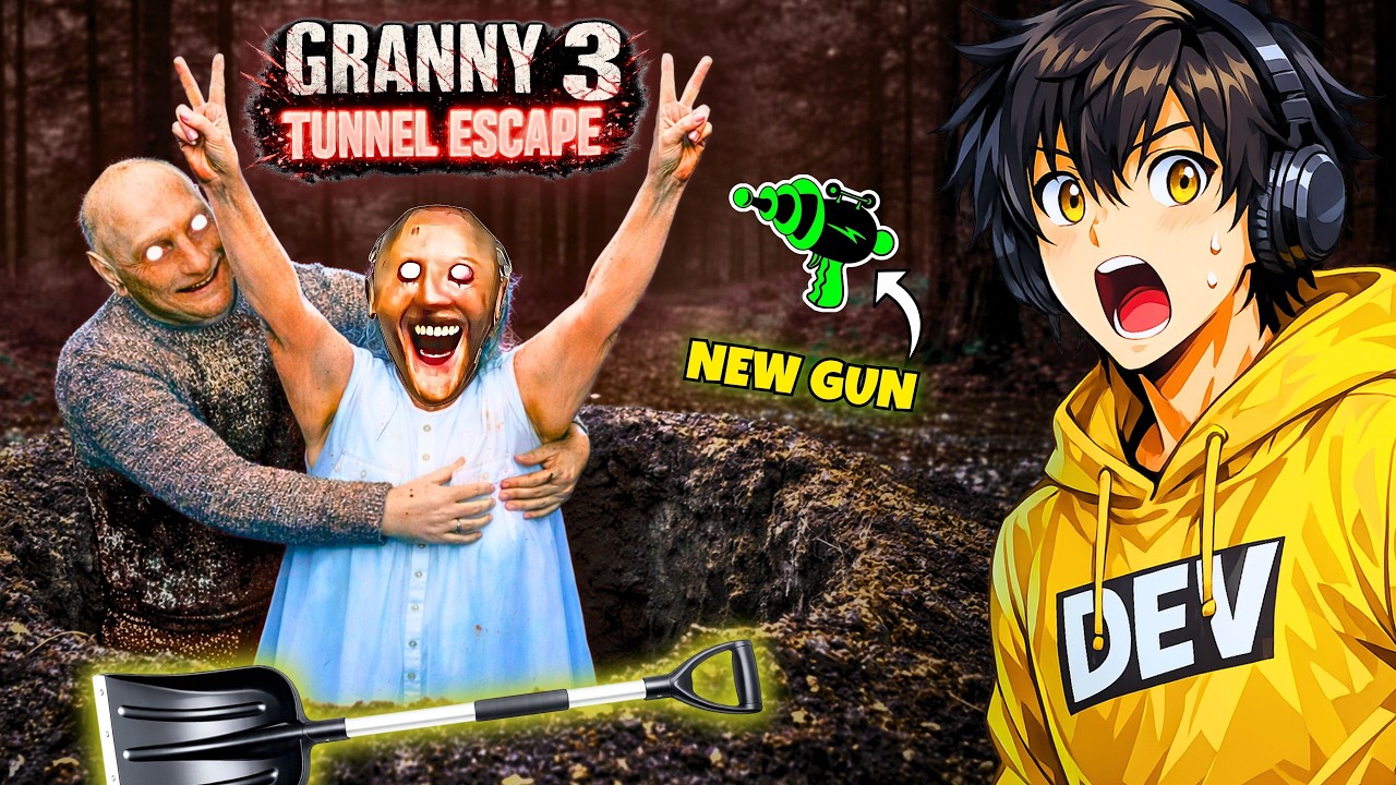 GRANNY 3 REMAKE NEW UPDATE: Tunnel Escape 😱 (Hard Mode)