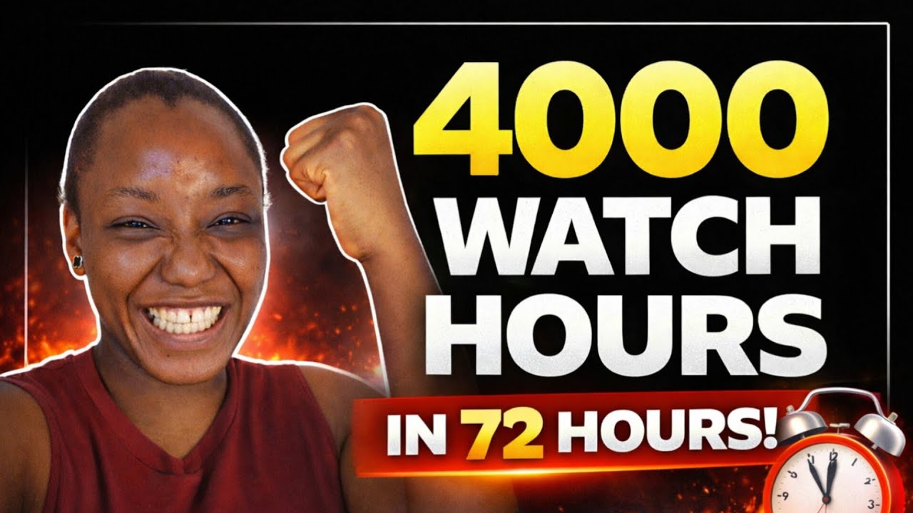 How to Get 4000 Watch Hours FAST in 2026 | YouTube Monetization Tips for Small Channels