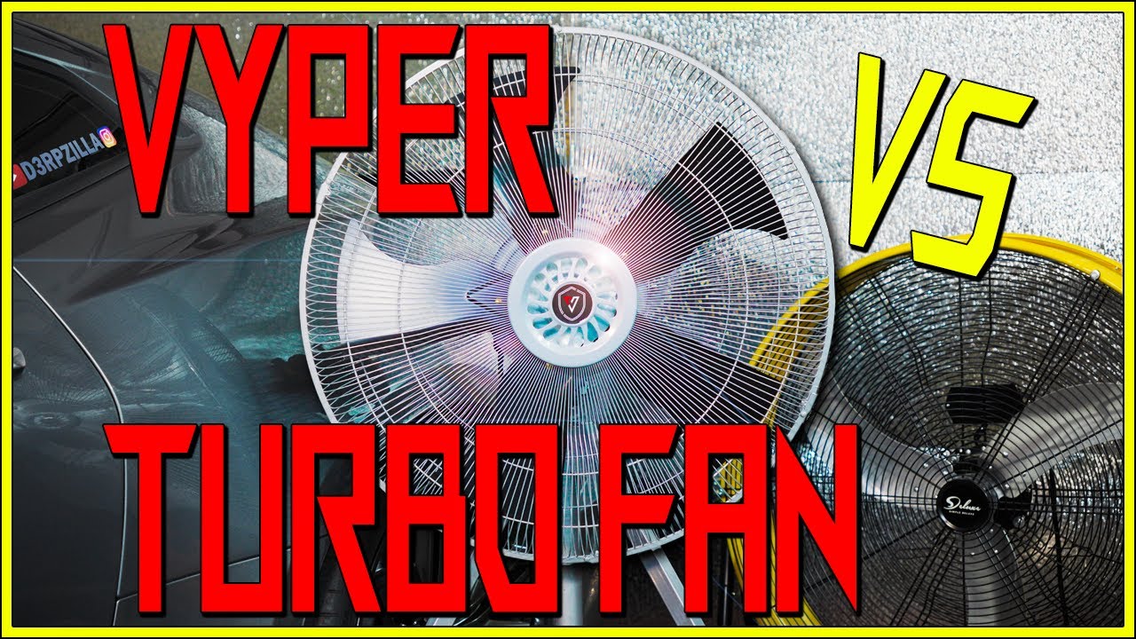 Vyper Turbo Fan Vs Industrial Drum Fan - Air Flow & Sound Comparisons
