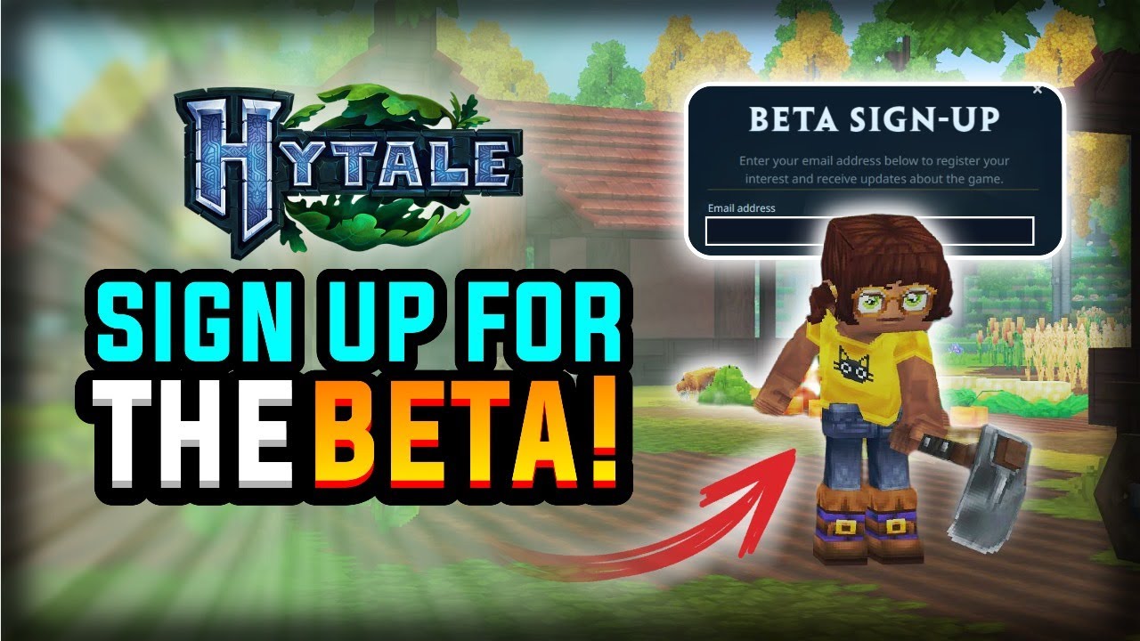 How to sign up for the hytale beta?