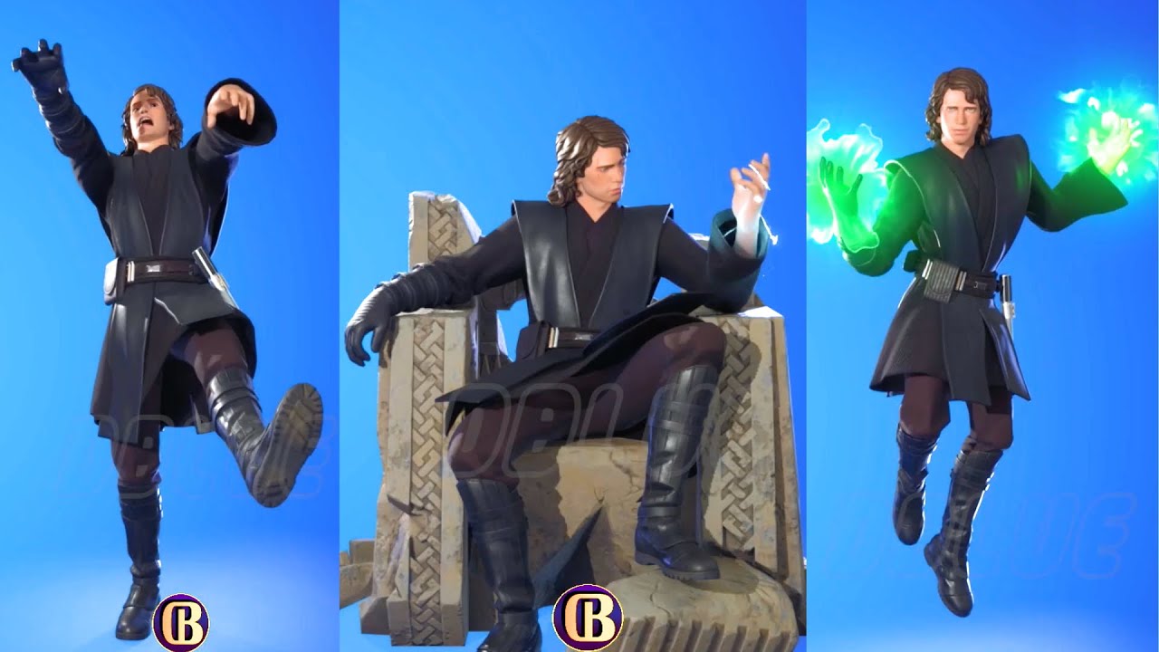 New ANAKIN SKYWALKER Performs All Emotes & Dances in Fortnite