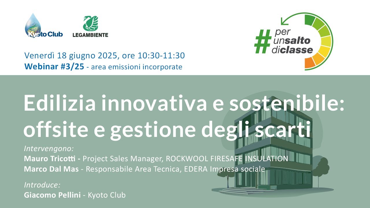 Per un salto di classe 2025 - Area emissioni incorporate - Webinar #3