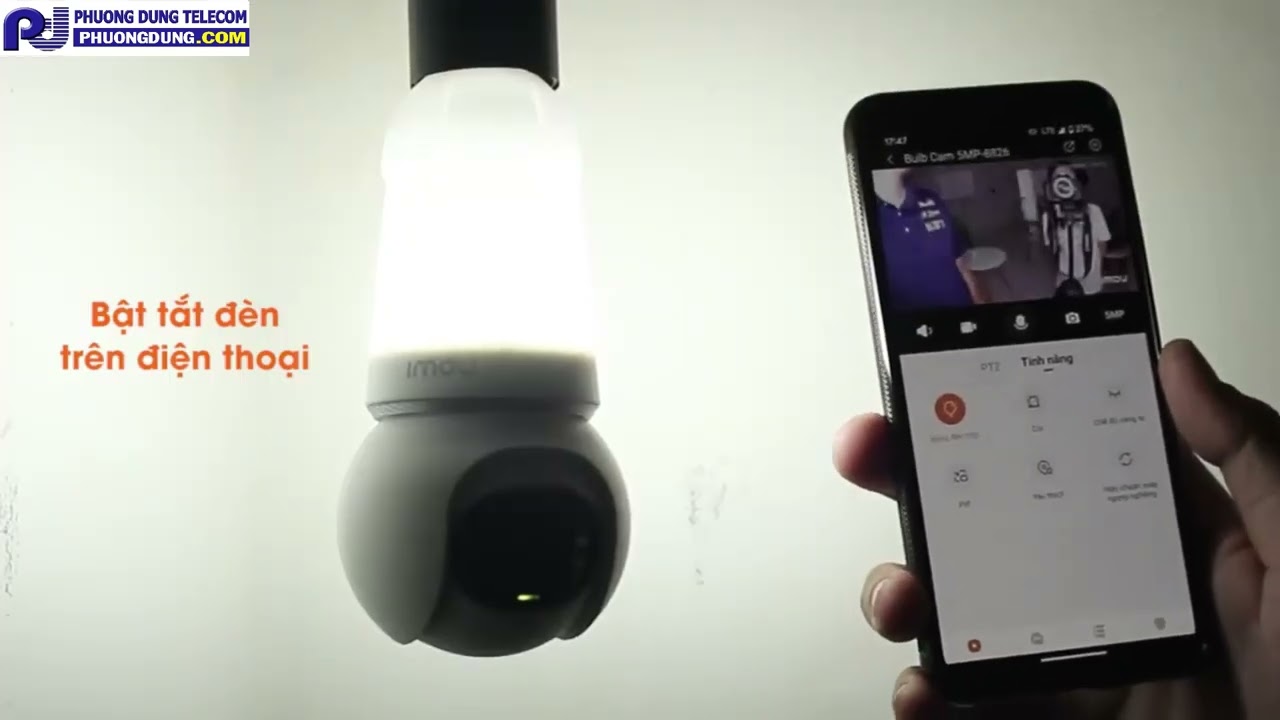 [DEMO] IMOU BULB CAM - CAMERA QUAY QUÉT BÓNG ĐÈN IMOU