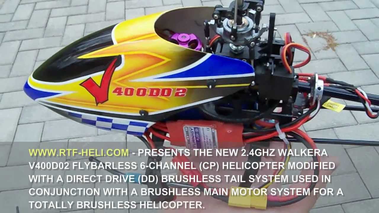 WWW.RTF-HELI.COM - WALKERA V400D02 DIRECT DRIVE BRUSHLESS TAIL MOTOR MOD