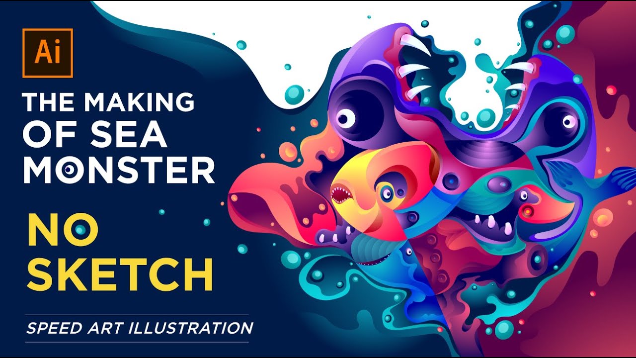 Adobe illustrator speed art illustration
