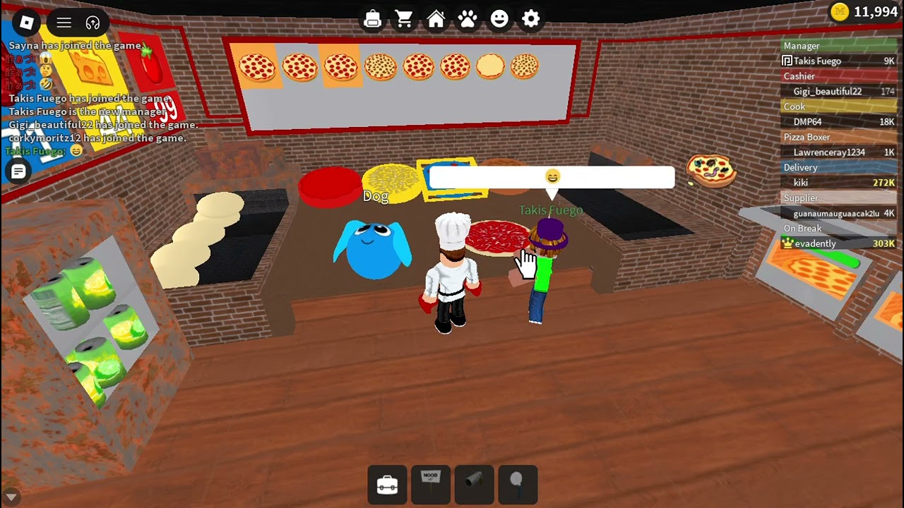 10 Minutes of work at a pizza place!