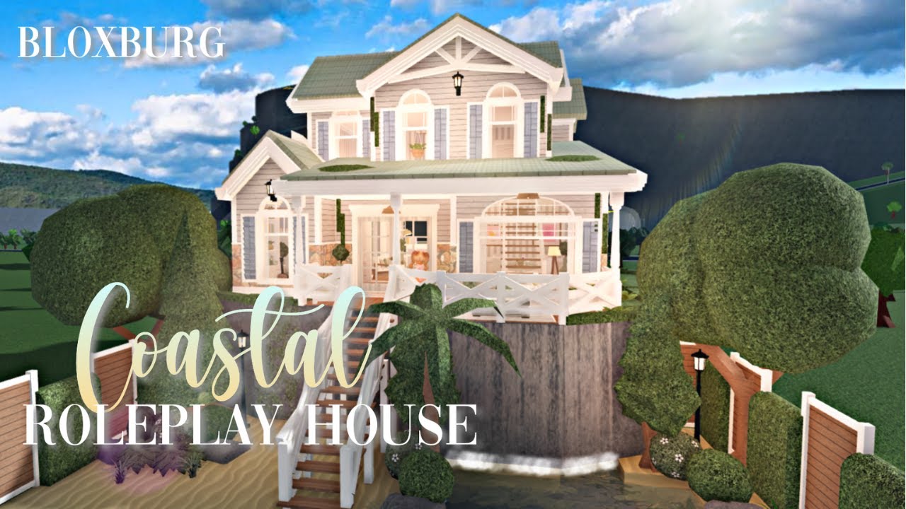 Roblox Bloxburg - Coastal Roleplay Two-Story House Exterior - Minami Oroi