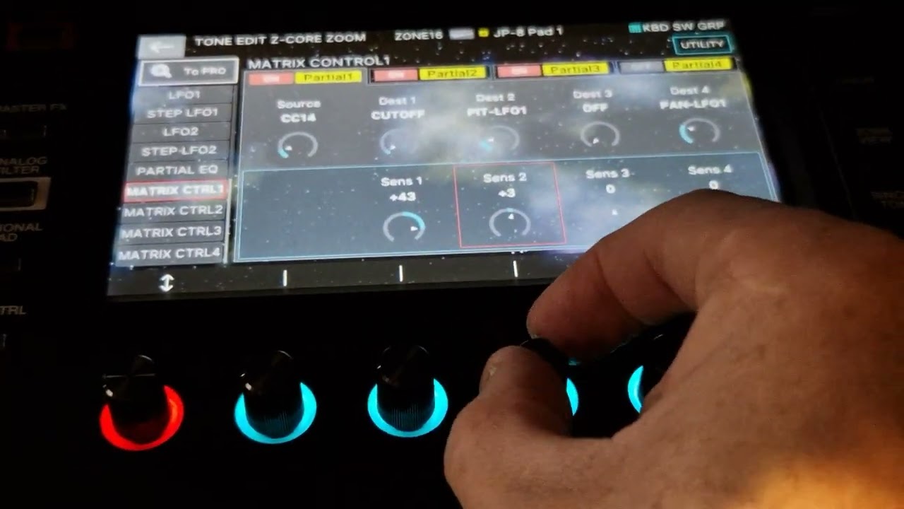 Roland Fantom Mod Wheel Assignments to multiple functions and/or tones.