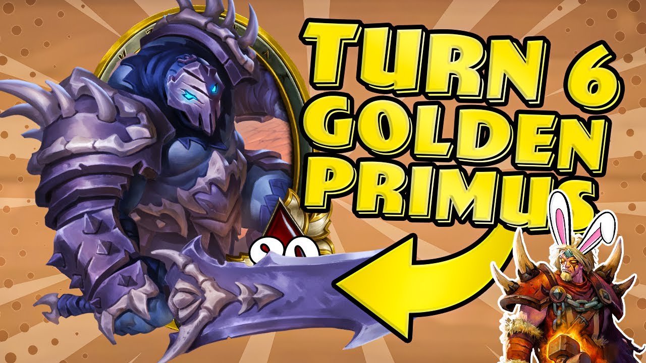 Turn 6 GOLDEN PRIMUS! | Hearthstone Battlegrounds