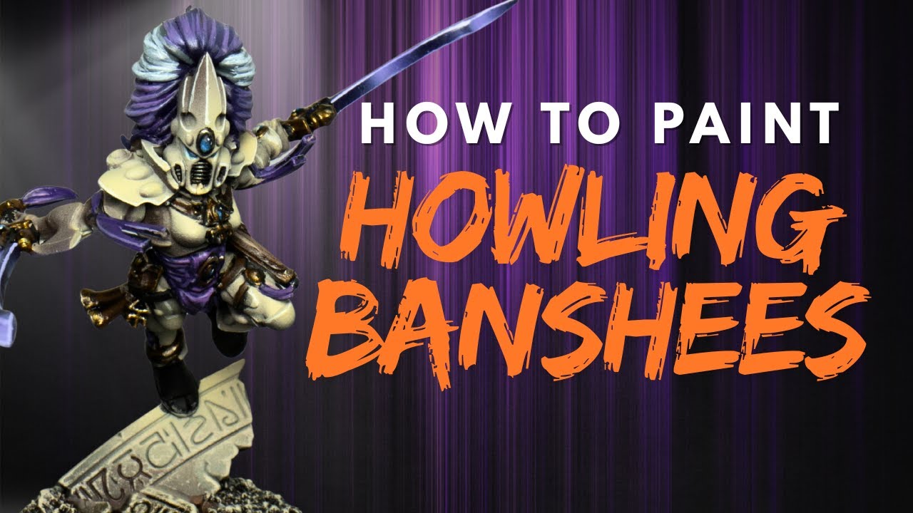 How to Paint Warhammer Howling Banshees – Warhammer 40k | Brush & Airbrush Tutorial
