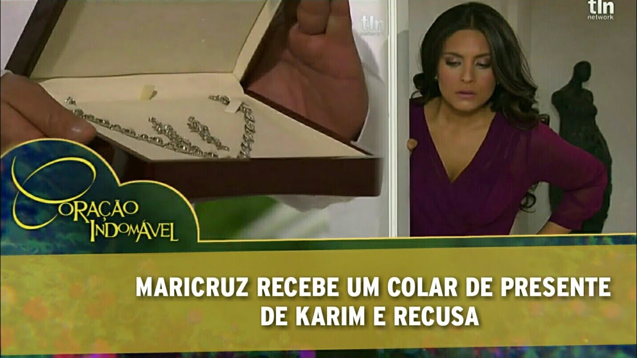 Coração Indomável - Maricruz recebe colar de Karim e recusa