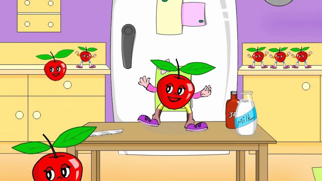 An Apple A Day - English Nursery Rhymes - Cartoon/Animated Rhymes For Kids
