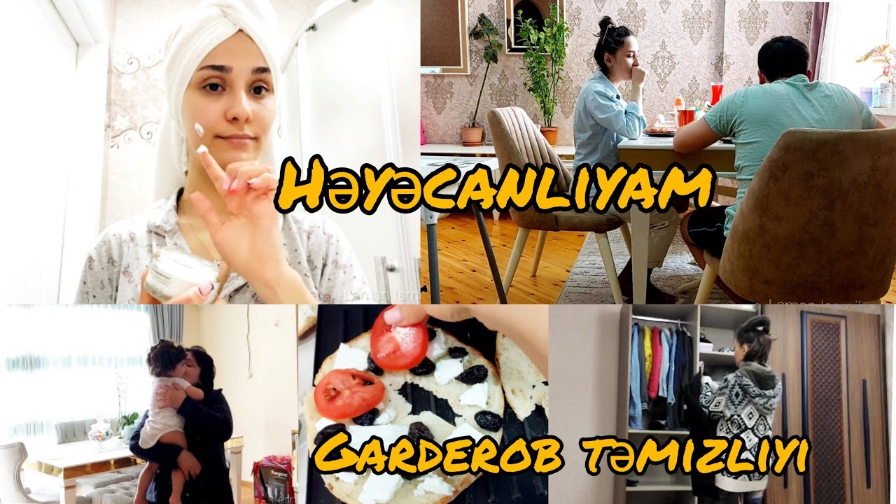 VLOG | Garderob təmizliyi | Uşaqların sizi dinləməsi üçün | Həyəcanlıyam #vlog #garderobum #evişləri