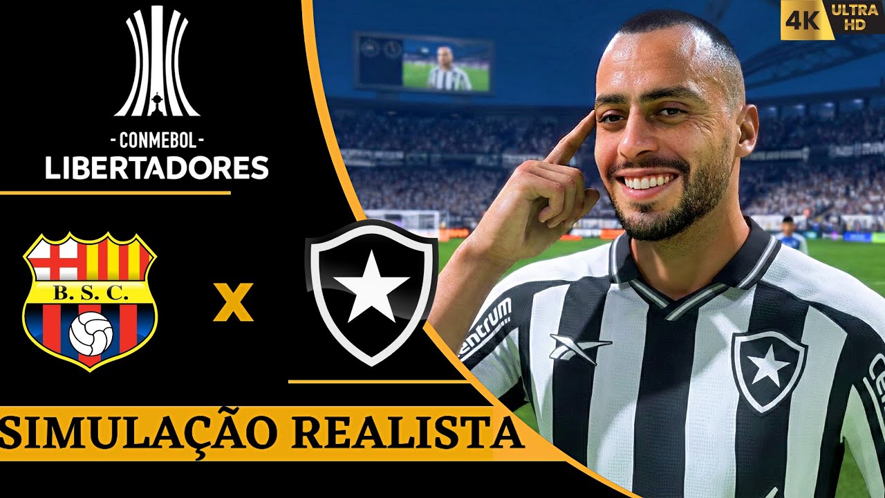 FC 26 - Barcelona de Guayaquil vs Botafogo | Libertadores 2026 | Simulação 4K Ultra HD (60FPS).