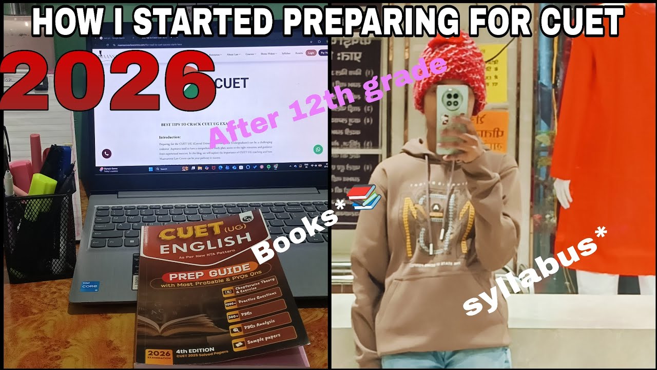 How I started preparing for cuet 2026 |  As 12th grader🌷🌸.......#study #studyvlogs #viralvideo