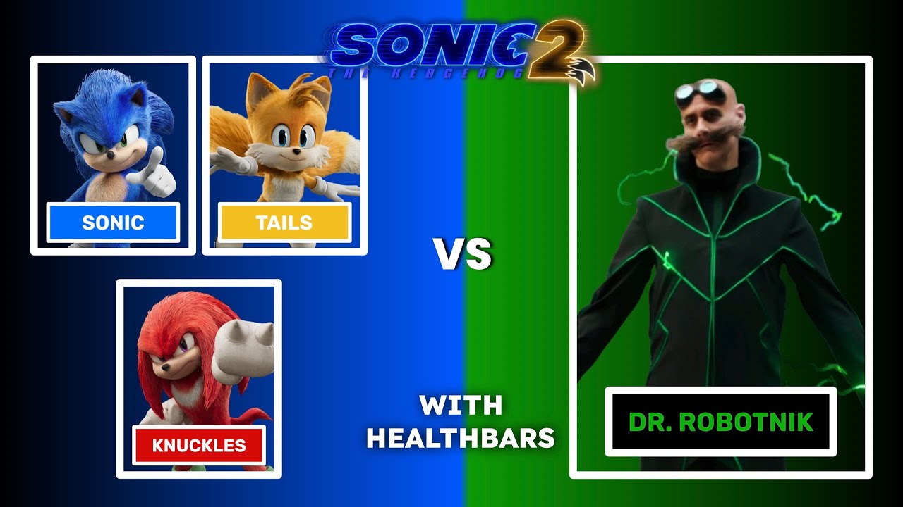 (1/2) Sonic & Friends Vs. Dr. Robotnik & Agent Stone: (Final Fight) - With Healthbars