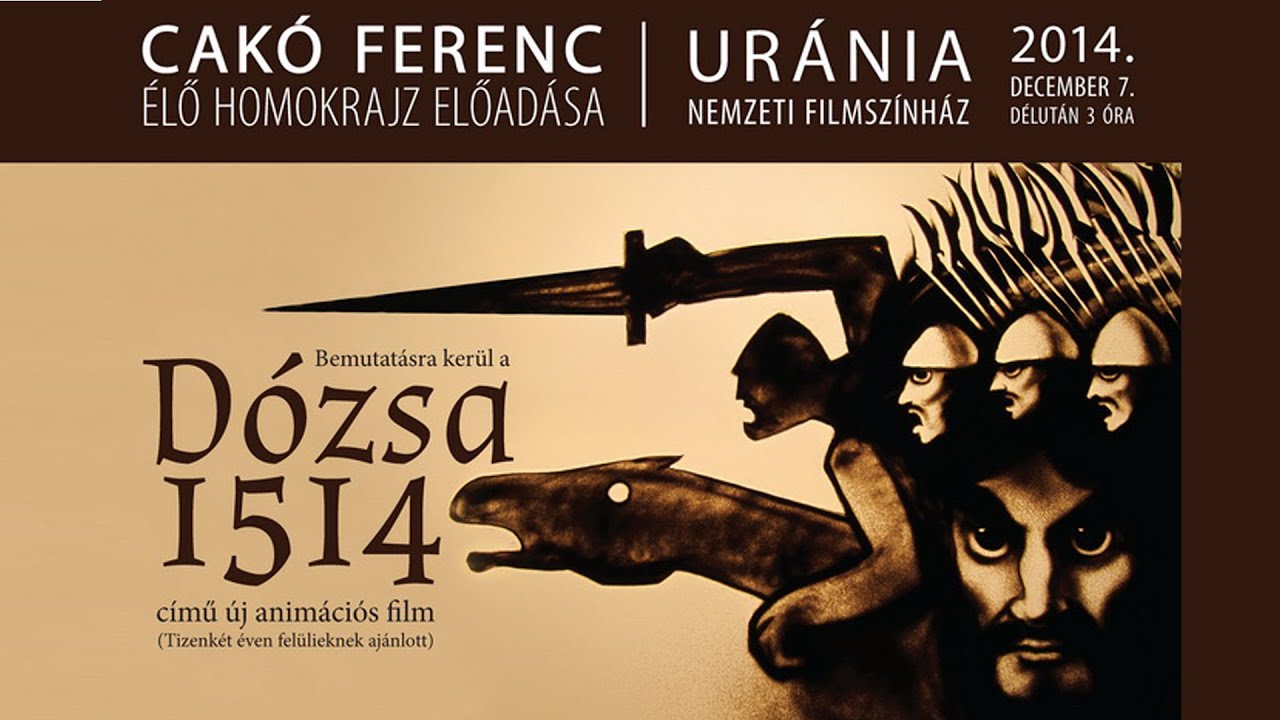 DÓZSA 1514 - Cakó Ferenc homokanimációs filmje, 2014. (Előzetes)