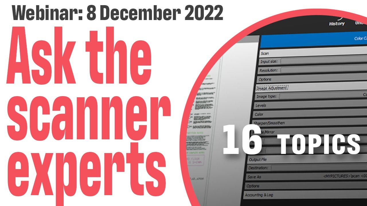 Webinar: Ask the scanner experts, December, 2022 – Contex Large format scanning