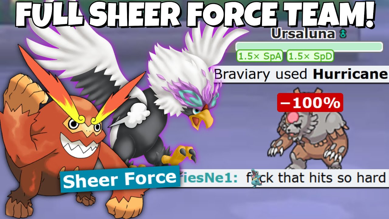 FULL SHEER FORCE ABILITY TEAM DESTROYS POKEMON SCARLET AND VIOLET!