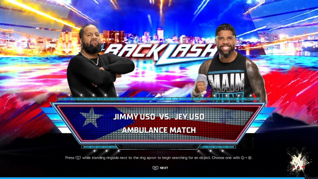 WWE 2k24 Jimmy Uso vs. Jey Uso Ambulance Match!