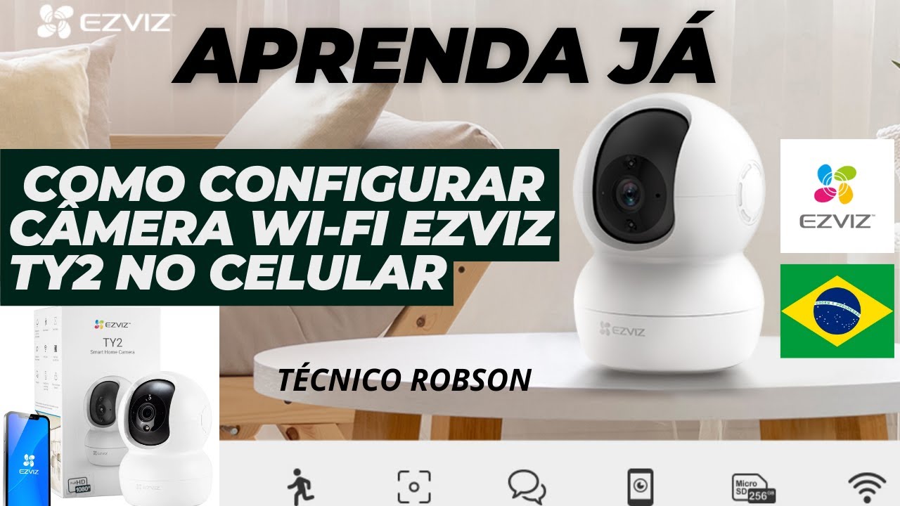 Camera TY2 EZVIZ instalação e Configuração no celular #ezviz #camerawifi #ezvizcamera  #ezvizvietnam