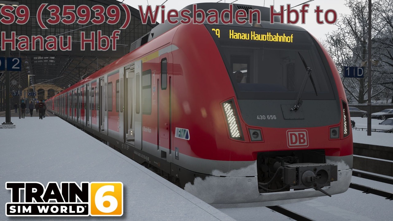 S9 (35939) Wiesbaden Hbf to Hanau Hbf - Frankfurt S-Bahn - BR 430 - Train Sim World 6