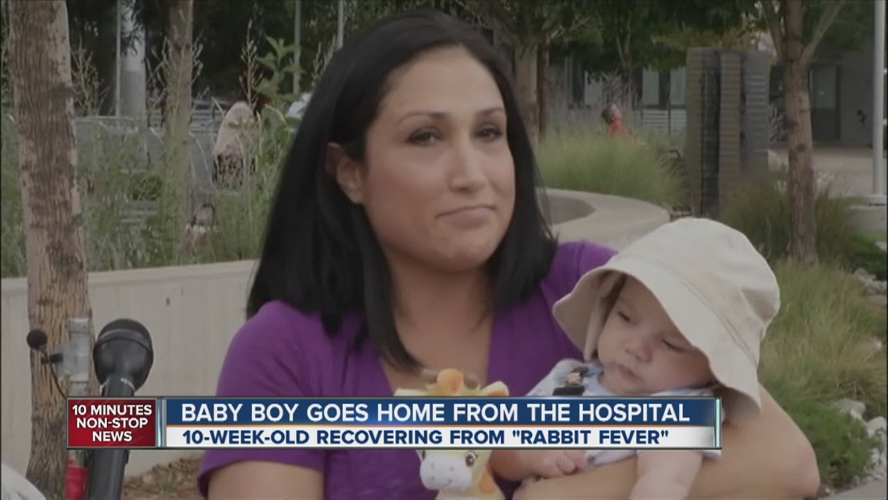 Baby recovering from tularemia leaves hospital