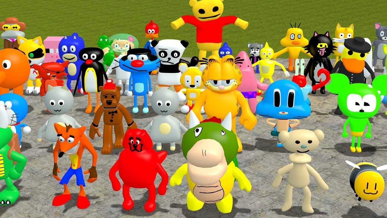 All Animal 3D Memes vs All 3D Sanic Clones Memes In GMOD