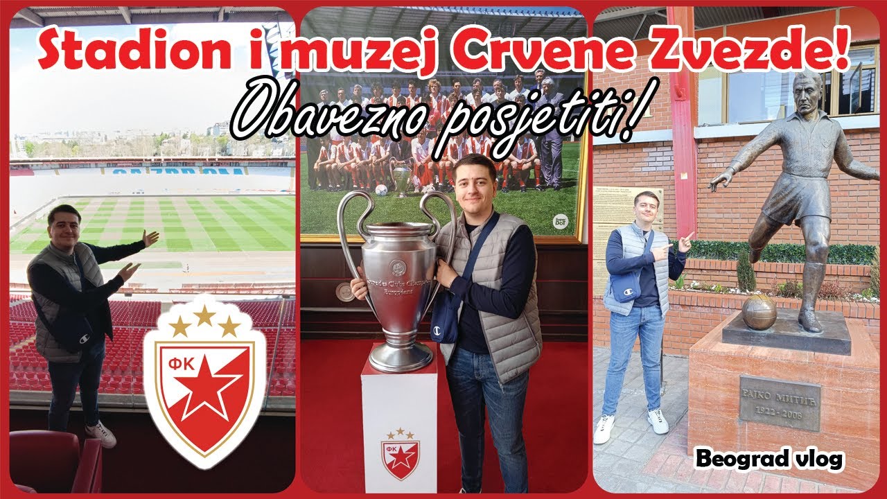 Posjetio sam stadion i muzej CRVENE ZVEZDE! Evo šta sve može da se vidi! 🔴⚪