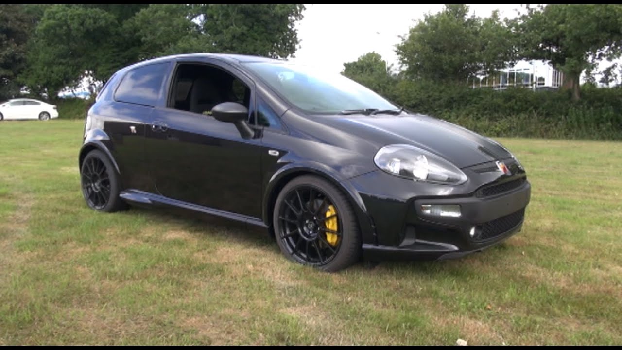 The Abarth Punto Scorpione with exhaust noise and POV test drive