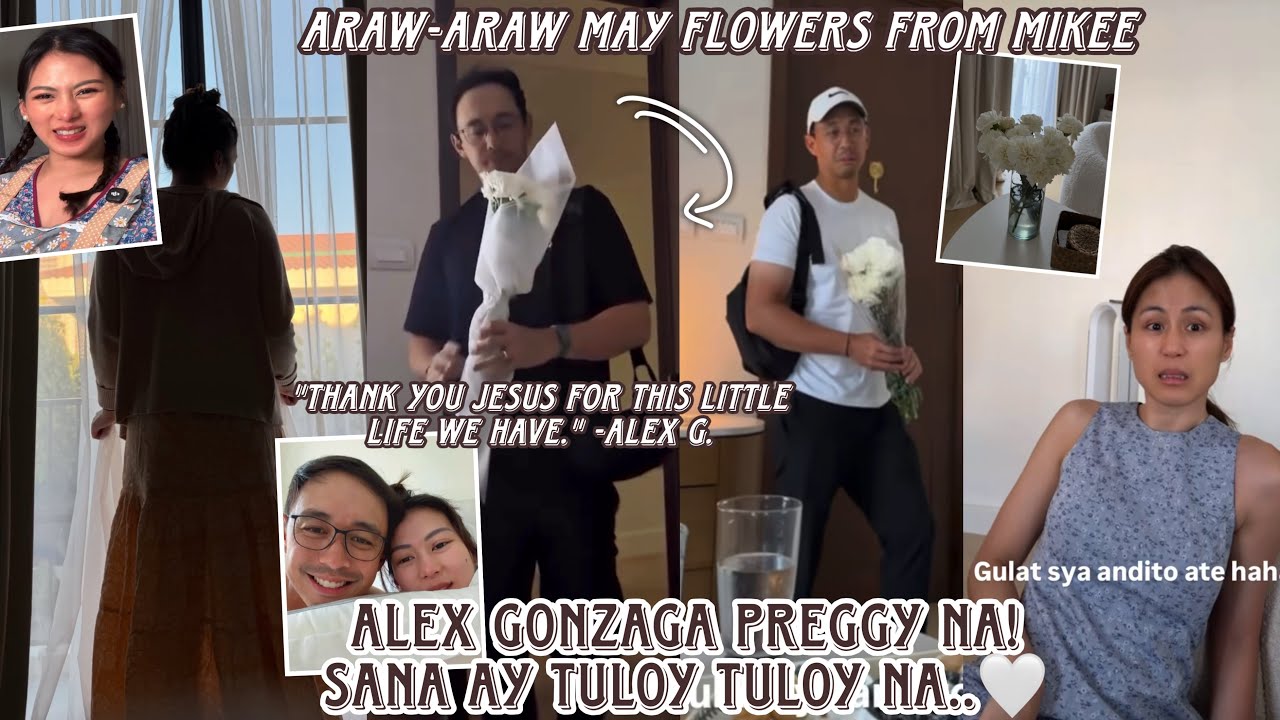 Alex Gonzaga preggy na kaya pala si Mikee very effort araw-araw inuuwian ng bulaklak si Alex